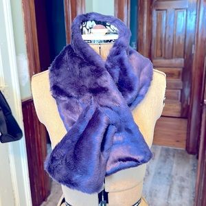 Anthropologie Faux Fur Scarf